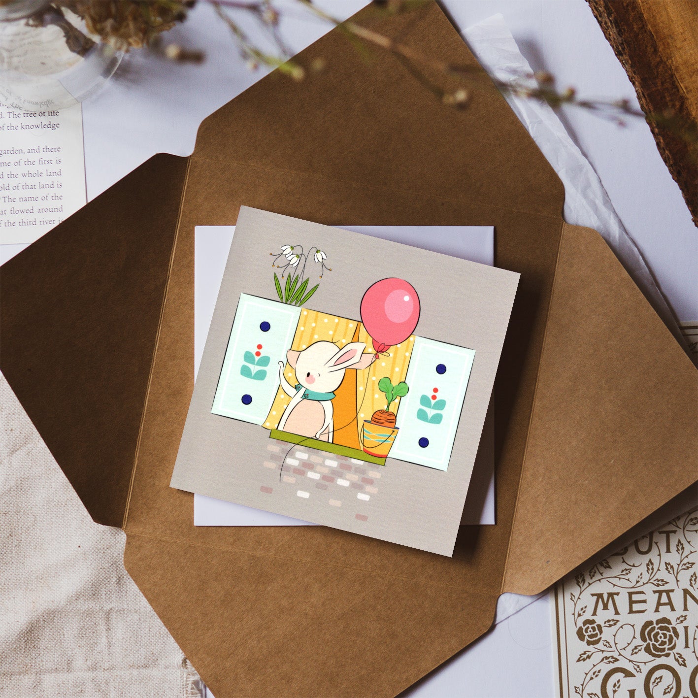 Family | Farewell Rabbit Card