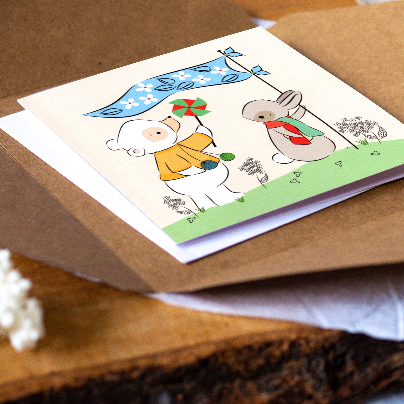 Gentleness | Rabbit & Bear Card