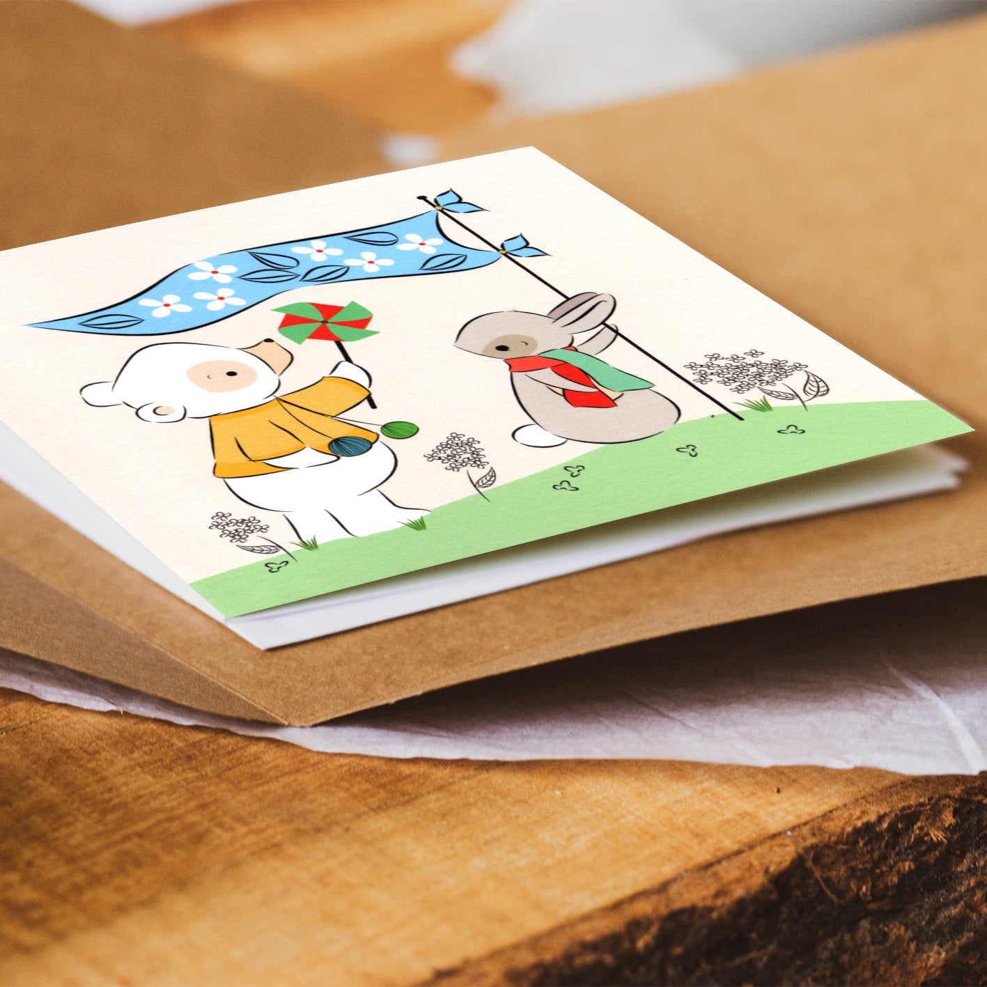 Gentleness | Rabbit & Bear Card