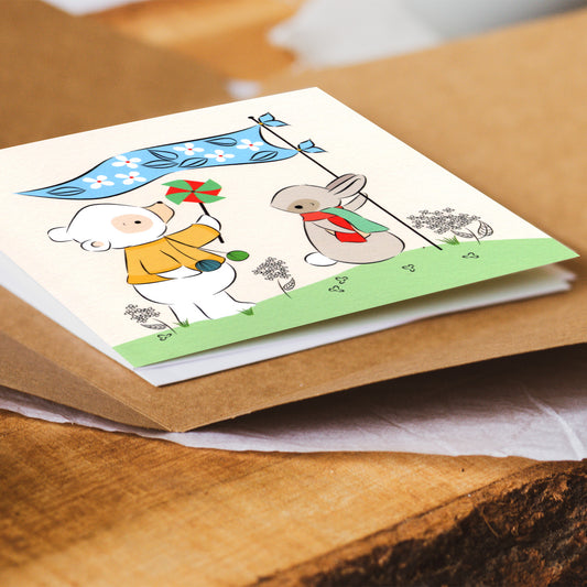 Rabbit & Bear Card