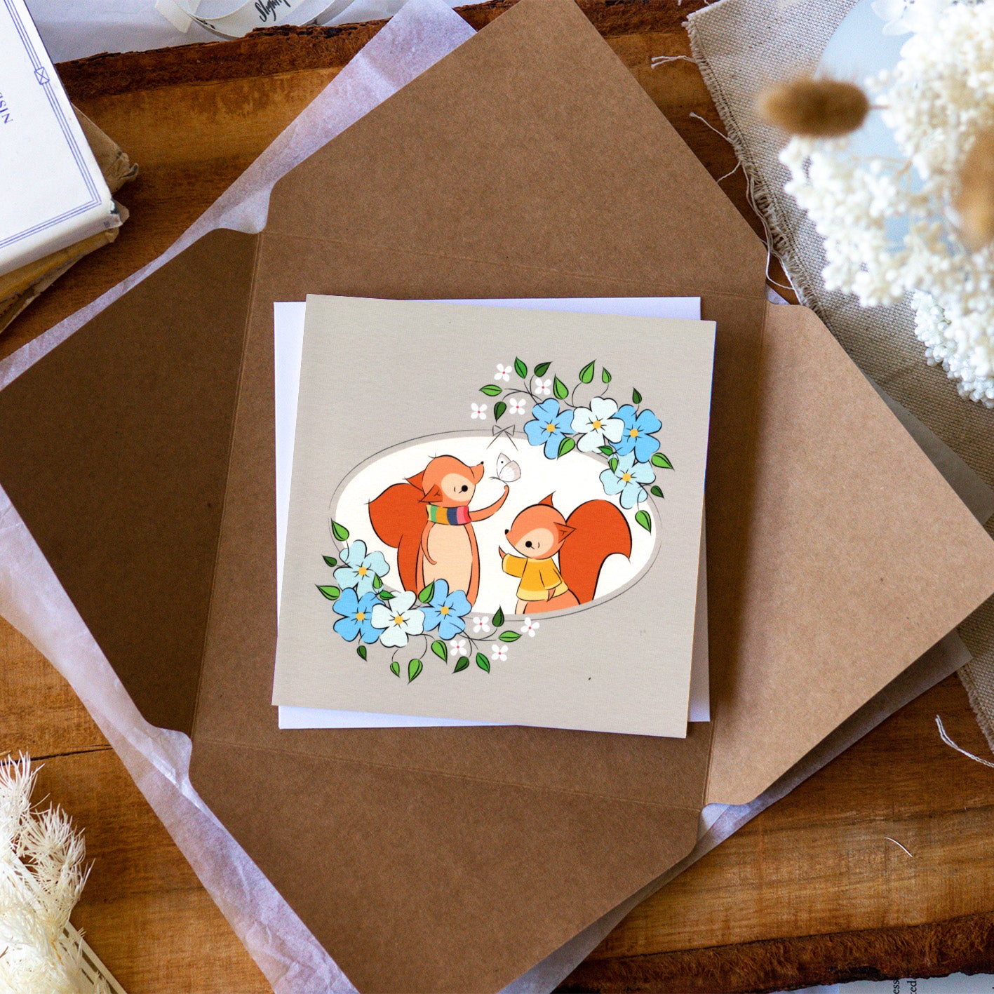 Gentleness | Red Squirrels Card