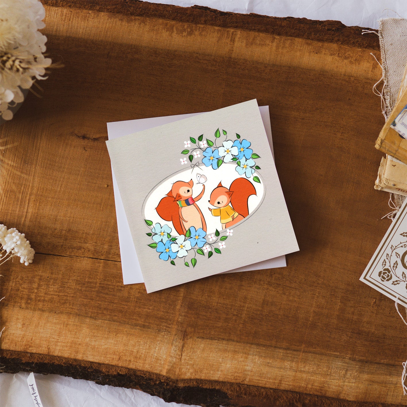 Gentleness | Red Squirrels Card