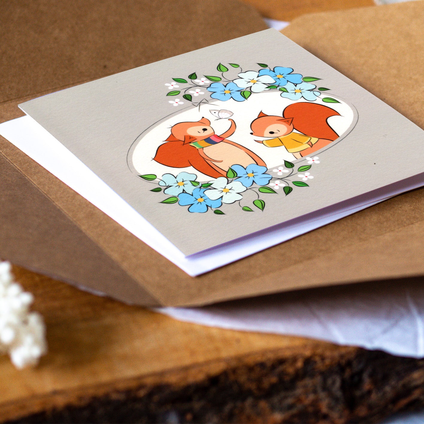 Gentleness | Red Squirrels Card