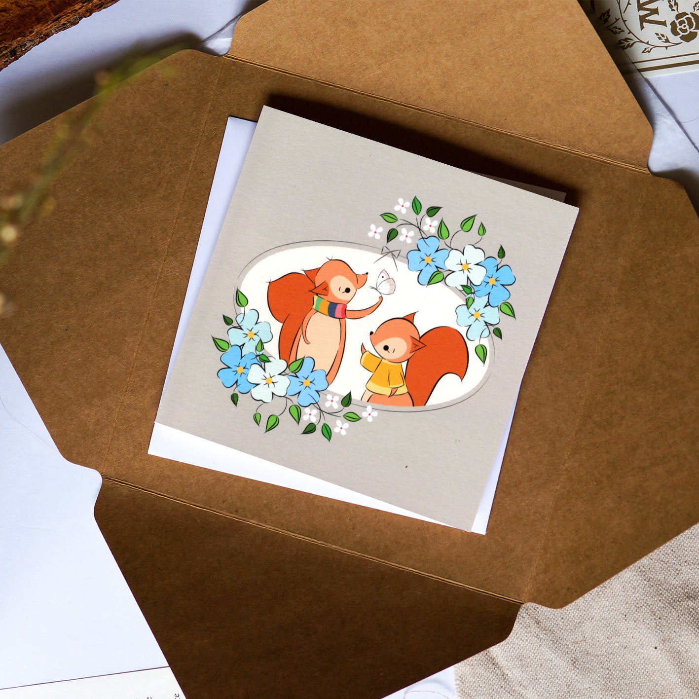 Gentleness | Red Squirrels Card
