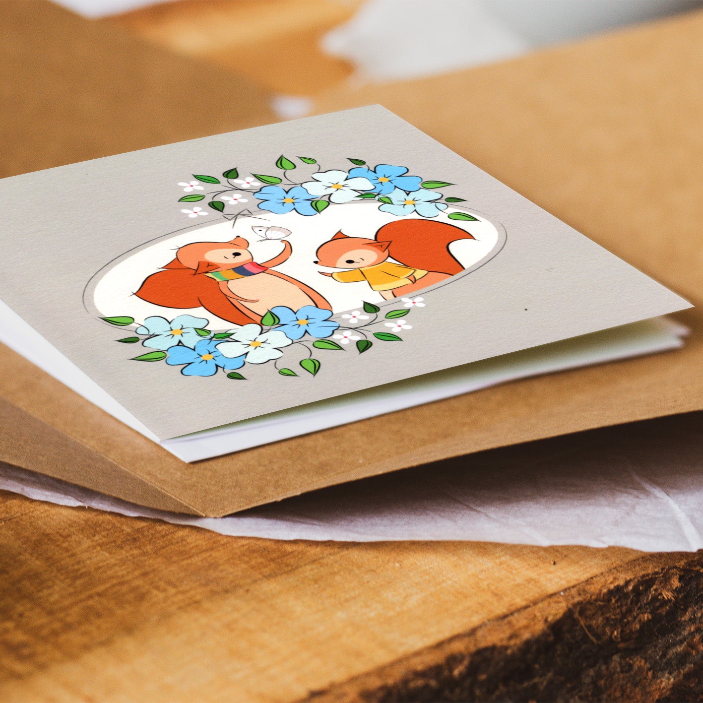 Gentleness | Red Squirrels Card