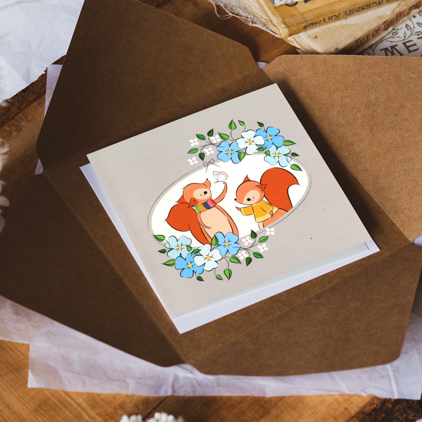 Gentleness | Red Squirrels Card