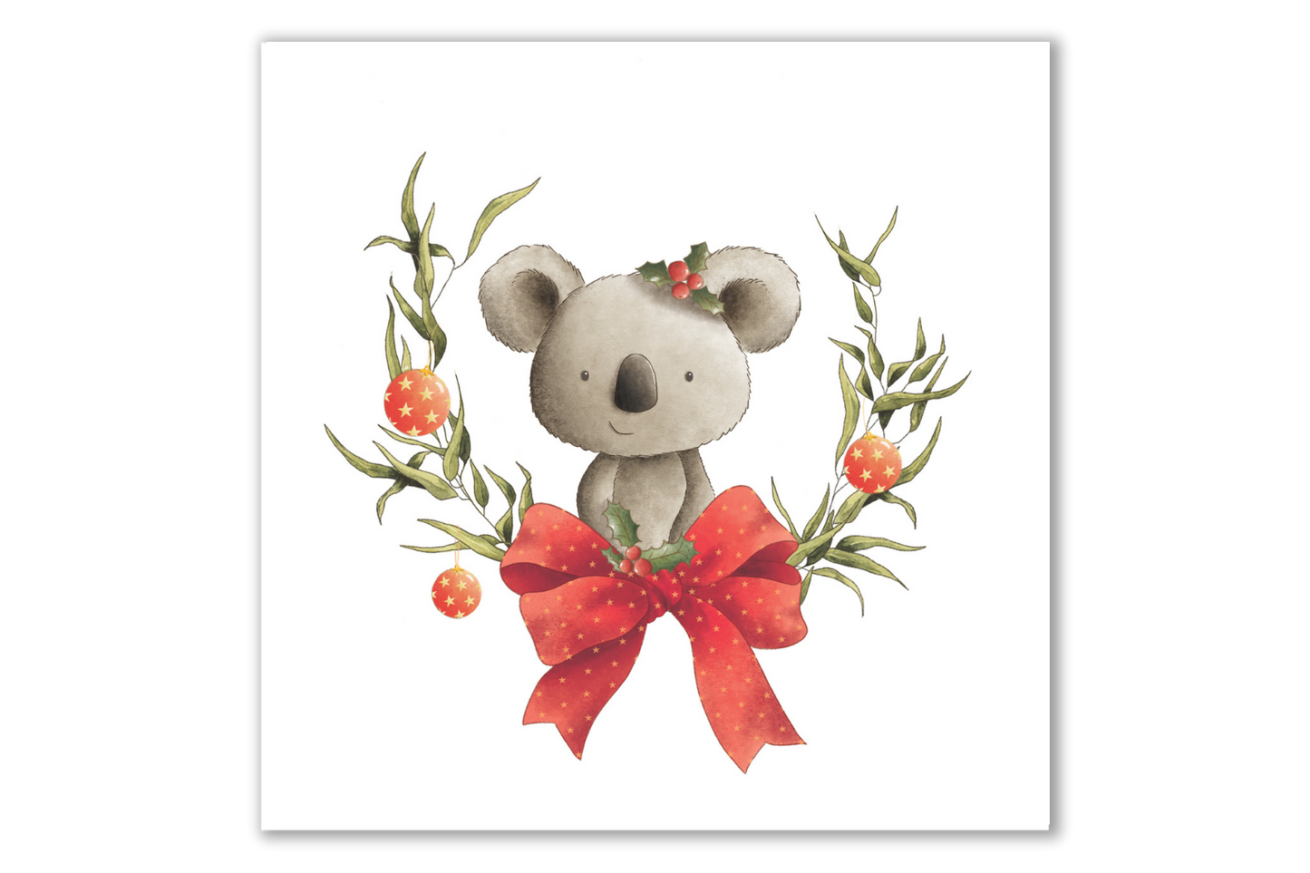 Australiana | Crimson Koala Christmas Card