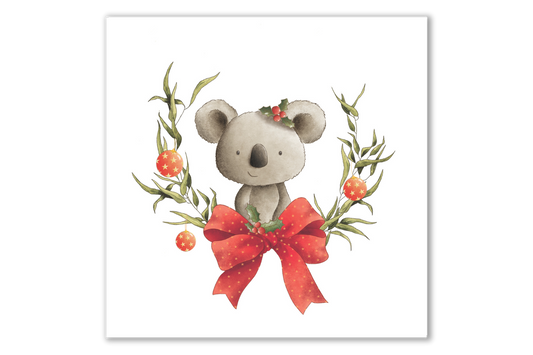 Australiana | Crimson Koala Christmas Card