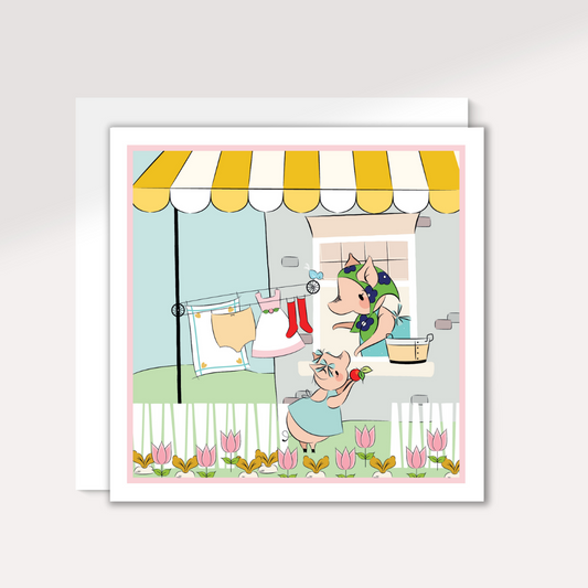 Mummy & Piglet Card (Design for Mum)