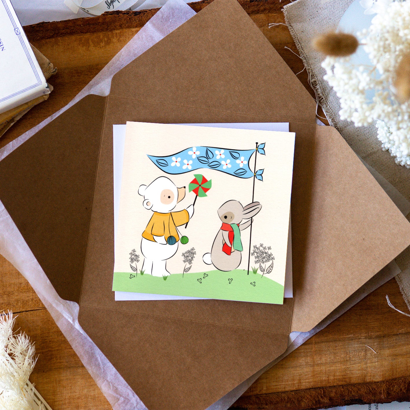 Gentleness | Rabbit & Bear Card