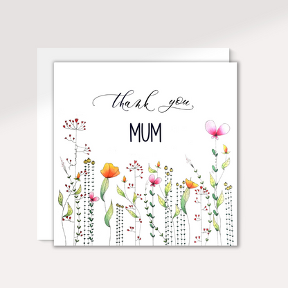 Fantasy Florals | Thank You, Mum Card