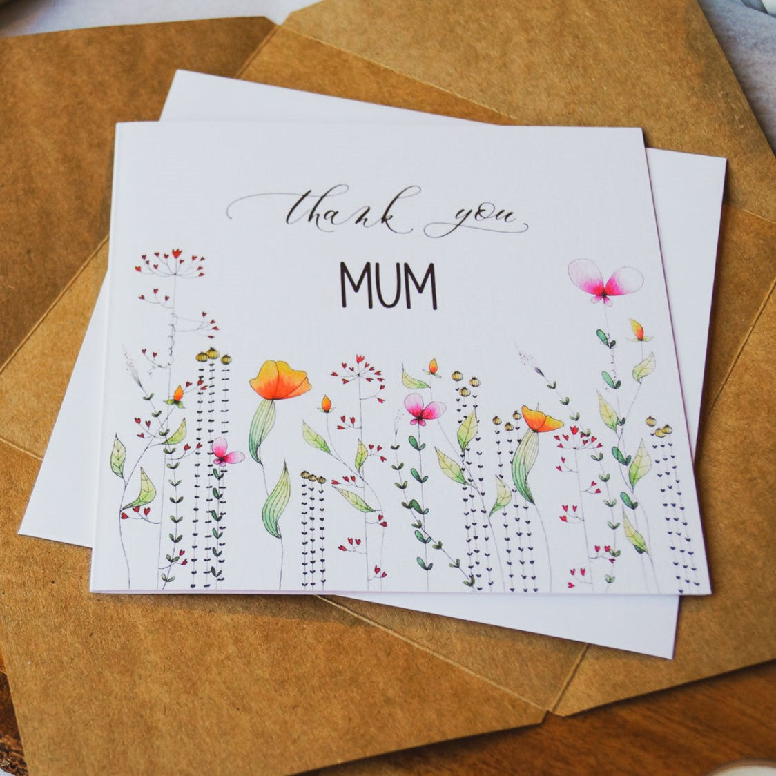 Fantasy Florals | Thank You, Mum Card