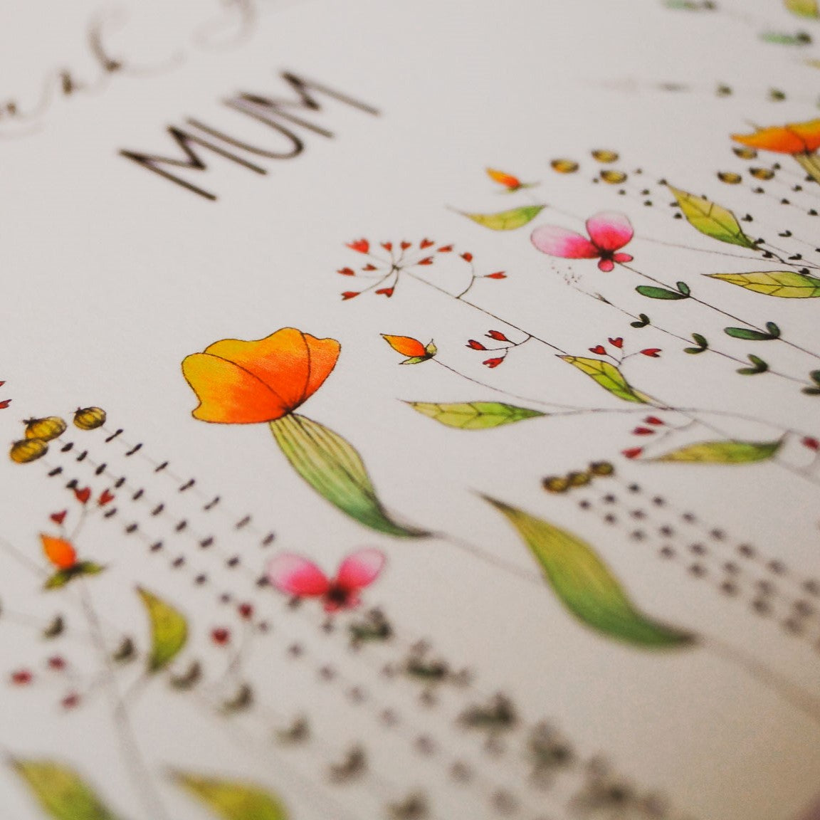 Fantasy Florals | Thank You, Mum Card